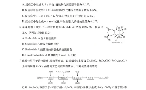 湖北省2026届高三上学期10月联考（26-23C）化学+答案_2025年10月_251022金太阳&middot;湖北省2026届高三上学期10月联考（26-23C）（全科）