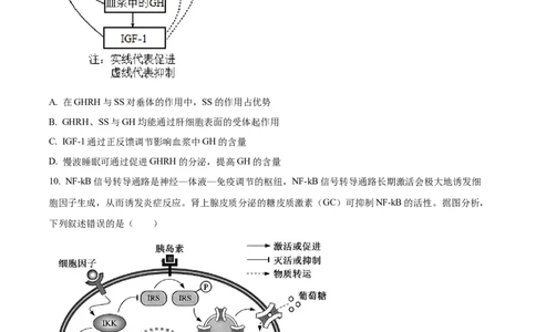 精品解析：江西省吉安市七校联考2025-2026学年高三上学期10月月考生物试题（原卷版）_2025年10月_251016江西省西路七校2025-2026学年高三上学期10月第一次联考