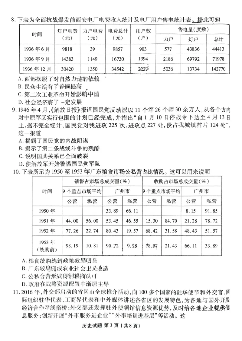 衡水金卷2025届高三1月期末联考历史+答案_2025年2月_250201衡水金卷2025届高三1月期末联考