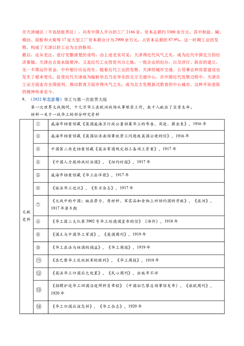 专题06辛亥革命与中华民国的建立（教师卷）_近10年高考真题汇编（必刷）_十年（2014-2024）高考历史真题分项汇编（全国通用）