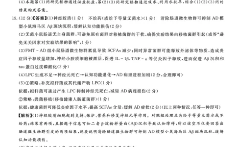 湘豫名校联考2025年11月高三一轮复习诊断考试生物答案_2025年11月_251125湘豫名校联考2025年11月高三一轮复习诊断考试（全科）