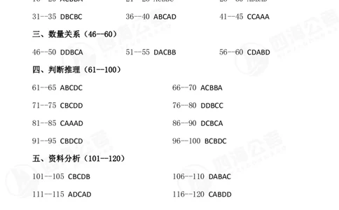 四海24山东省考行测套题冲刺班--行测2答案_2026考公资料_花生十三合集_2024+2023年资料_套题班2024花生三省套题冲刺班（江苏、浙江、山东）_讲义
