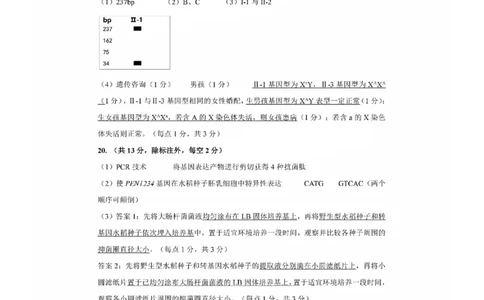 福建省宁德市2025届普通高中毕业班五月份质量检测生物答案_2025年5月_250515福建省宁德市2025届普通高中毕业班五月份质量检测（宁德四检）（全科）