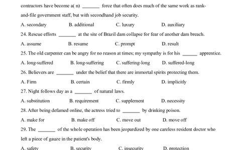 01-XH2024专四预测第1套试题_2025专四专八真题及备考资料_2025专四备考资料_022025专四预测押题卷13+5套_2024年专四预测押题卷13套（附听力及答案解析）_2024年专四预测卷5套