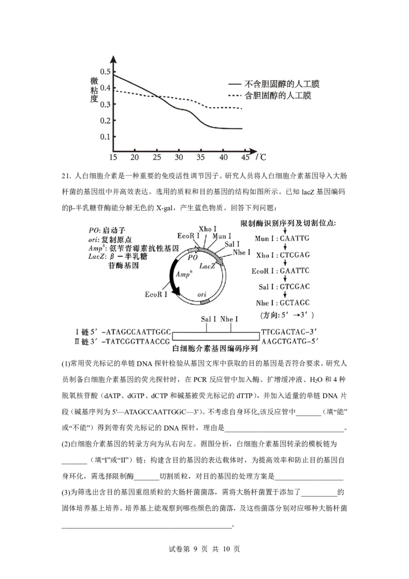 湖北省荆州中学2025-2026学年高三上学期8月月考生物_2025年8月_250821湖北省荆州中学2025-2026学年高三上学期8月月考（全科）_湖北省荆州中学2025-2026学年高三上学期8月月考生物