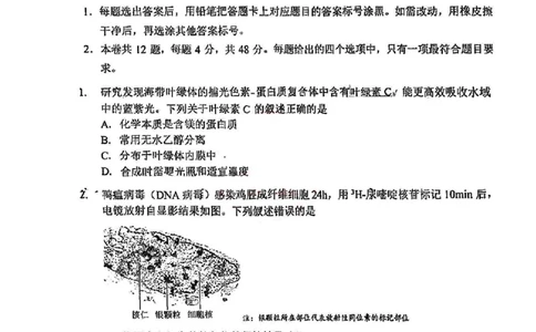 天津市南开区2024-2025学年度第二学期高三年级质量监测（一）生物_2025年4月_250406天津市南开区2024-2025学年度第二学期高三年级质量监测（一）（全科）
