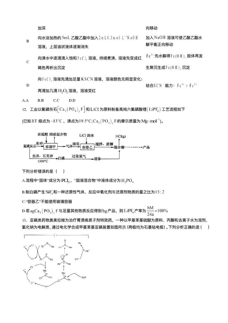 山东省青岛市2024-2025学年高三上学期1月期末化学试题+答案_2025年1月_250126山东省青岛市2025届高三1月期末考