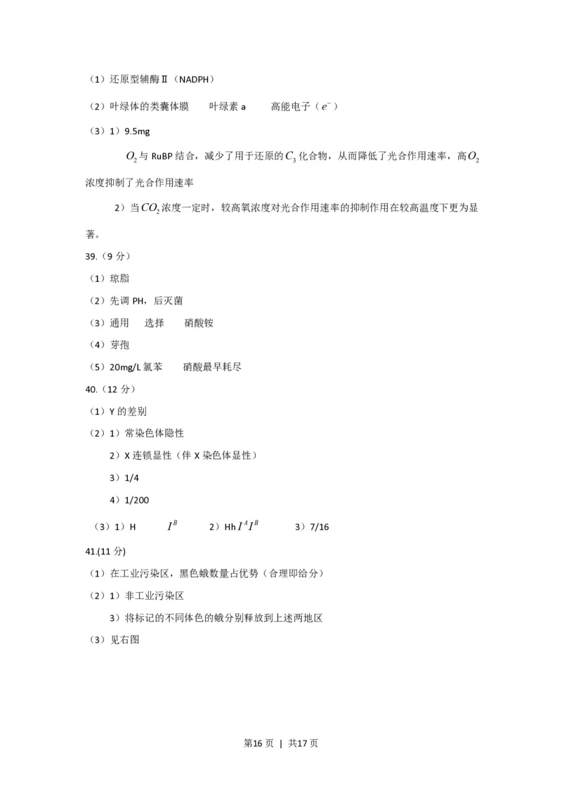 2009年高考生物试卷（上海）（解析卷）_生物历年高考真题_新&middot;PDF版2008-2025&middot;高考生物真题_生物（按省份分类）2008-2025_2008-2022&middot;（上海）生物高考真题