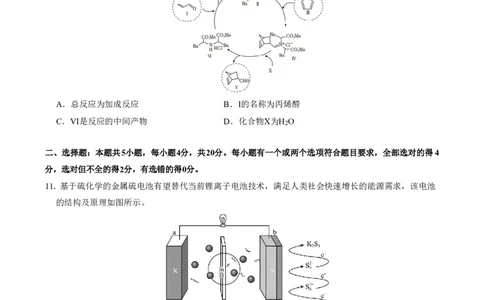 2024高途高中化学点睛卷山东卷OK_2024高考押题卷_132024高途全系列_26高途点睛卷_2024点睛密卷-化学