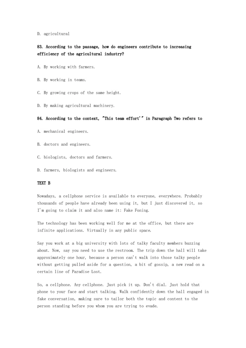 2009年英语专业四级考试真题及答案_2025专四专八真题及备考资料_2009-2024专四真题+备考资料_历年2009-2023专四真题及答案PDF_专四老题型