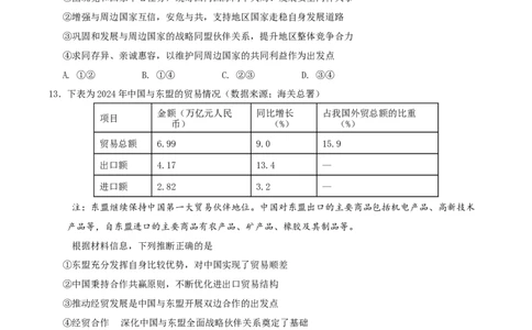 广东省广州市2025届高三下学期考前冲刺训练（二）政治试卷（含答案）_2025年5月_2505172025届广州市普通高中毕业班冲刺题（一）（二）（三）
