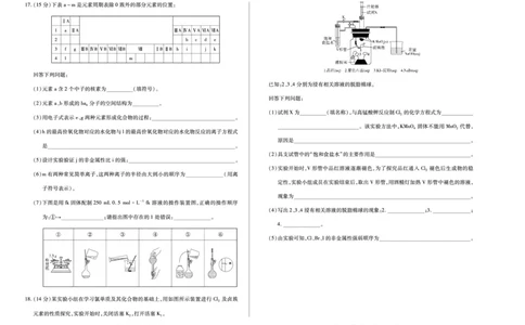 河南省2025&mdash;2026学年（上）高三阶段性检测化学_2025年10月_251021天一大联考&middot;河南省2025&mdash;2026学年（上）高三阶段性检测（全科）