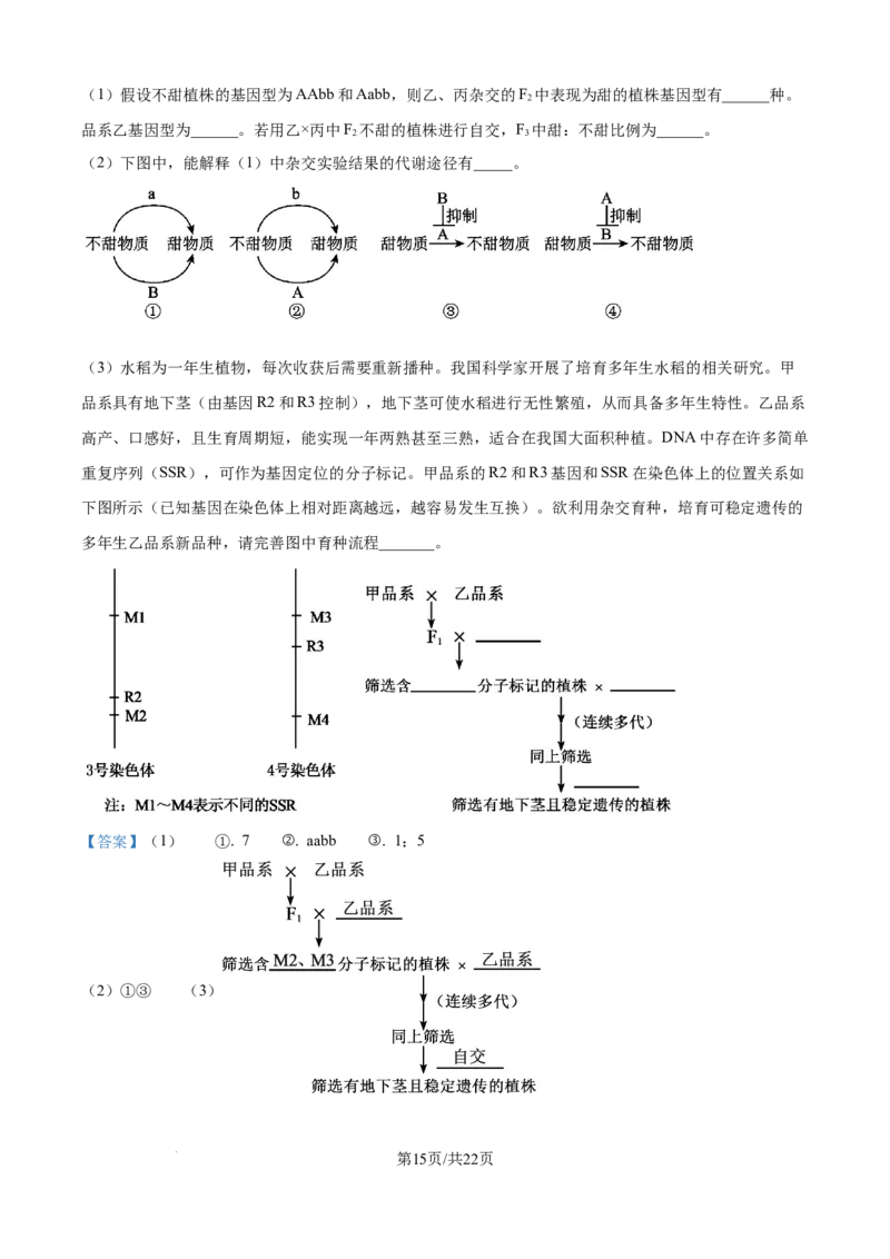 精品解析：江西省吉安市七校联考2025-2026学年高三上学期10月月考生物试题（解析版）_2025年10月_251016江西省西路七校2025-2026学年高三上学期10月第一次联考