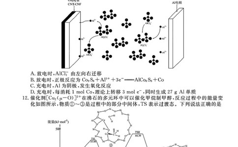 山西省部分学校2025届高三下学期2月开学联考化学试卷+答案_2025年2月_250217山西省衡水金卷2024-2025学年高三下学期2月开学联考（全科）