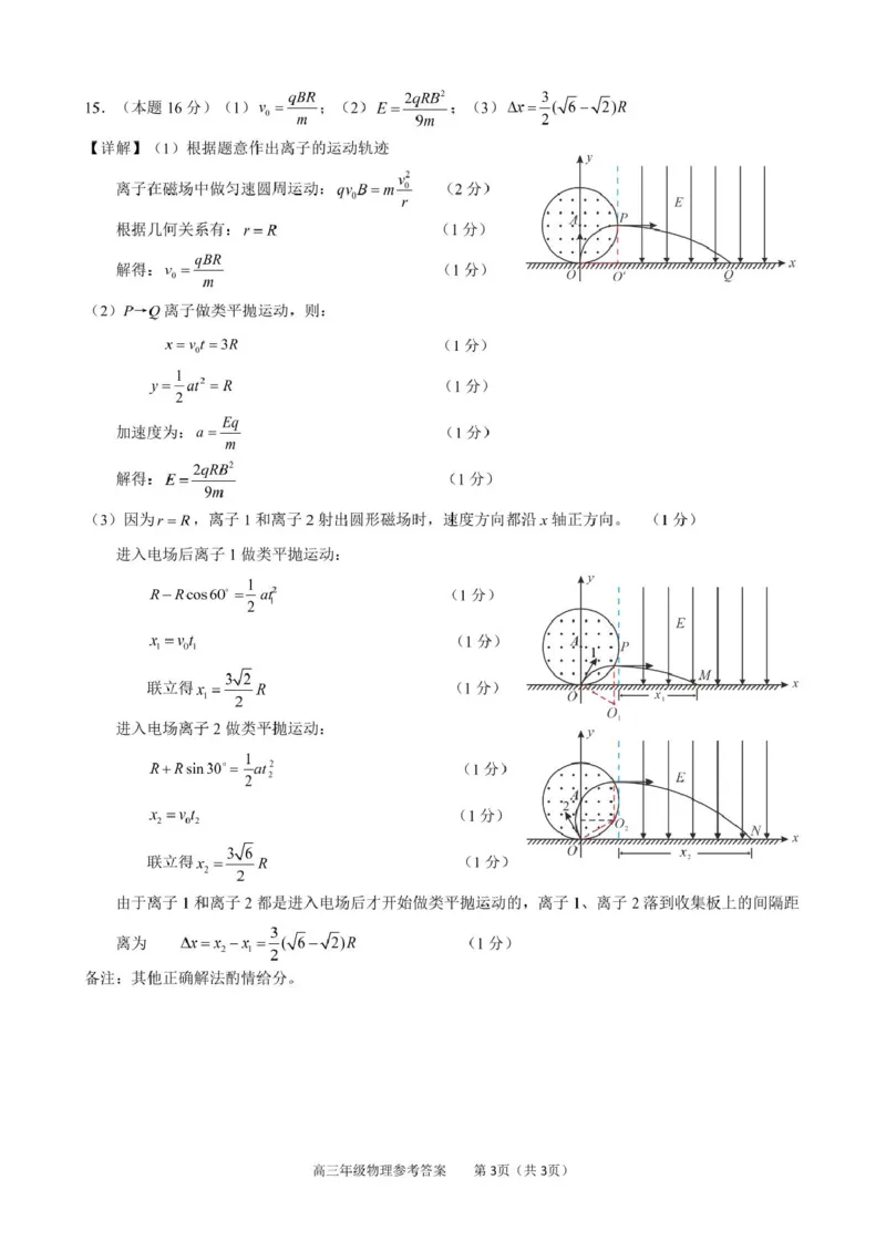 安徽省合肥市普通高中六校联盟2024-2025学年高三下学期阶段性检测物理（含答案）_2025年2月_250225安徽省合肥市普通高中六校联盟2024-2025学年高三下学期阶段性检测
