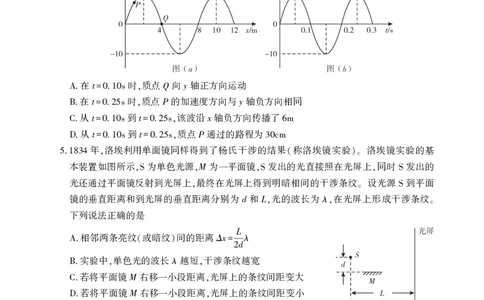 山东省临沂市普通高中学业水平等级考试模拟试题物理+答案_2025年5月_250514山东省临沂市普通高中学业水平等级考试模拟试题（临沂二模）（全科）