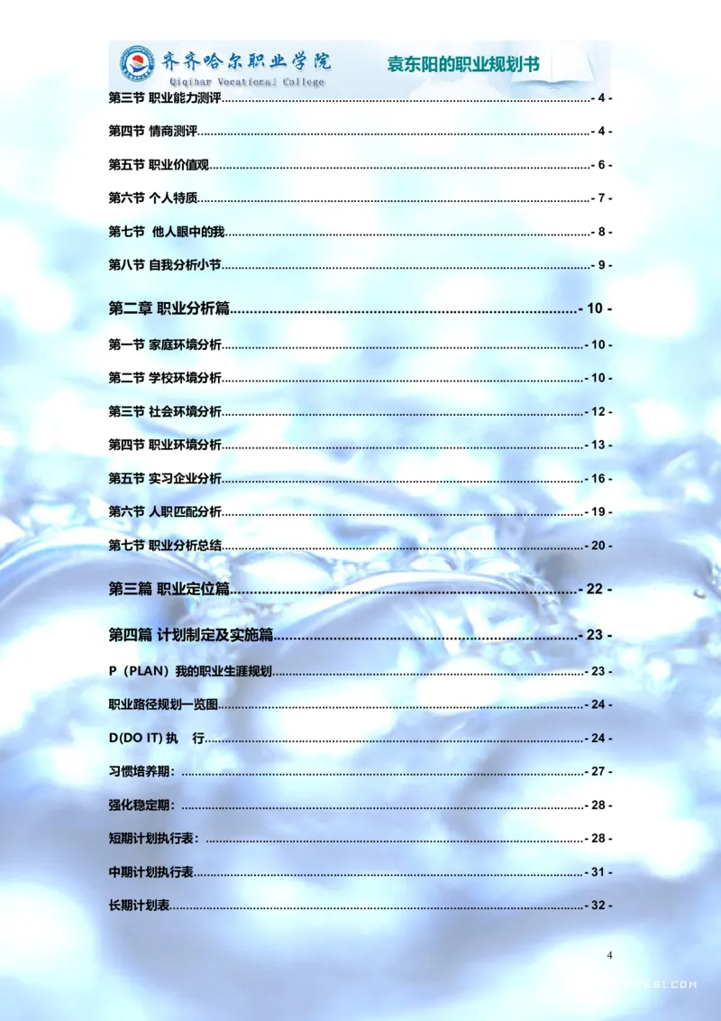 02职业生涯规划_E6-职业规划_95通用范本