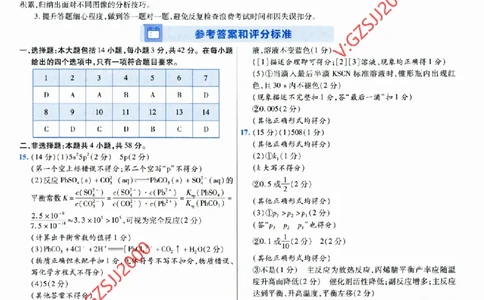 2024《金考卷&middot;高考测评卷》化学答案_2024高考押题卷_12024天星全系列_（新高考）2024《金K卷&middot;高考测评&middot;猜题卷》（语数英）各九套_2024《金考卷&middot;高考测评卷&middot;猜题卷》化学