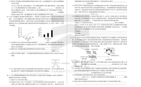生物天一大联考&middot;2024-2025学年（下）高三第二次四省联考（陕西、山西、青海、宁夏）_2025年5月_天一大联考2024-2025学年（下）高三第二次四省联考（陕西、山西、青海、宁夏）