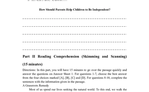 2010年12月英语四级真题（推荐打印）❤_英语四六级整合_英语四六级真题版本二此版为主此文件夹会持续更新_四级真题_1.四级真题+答案解析+听力音频(1989-2025)_2010年12月CET4