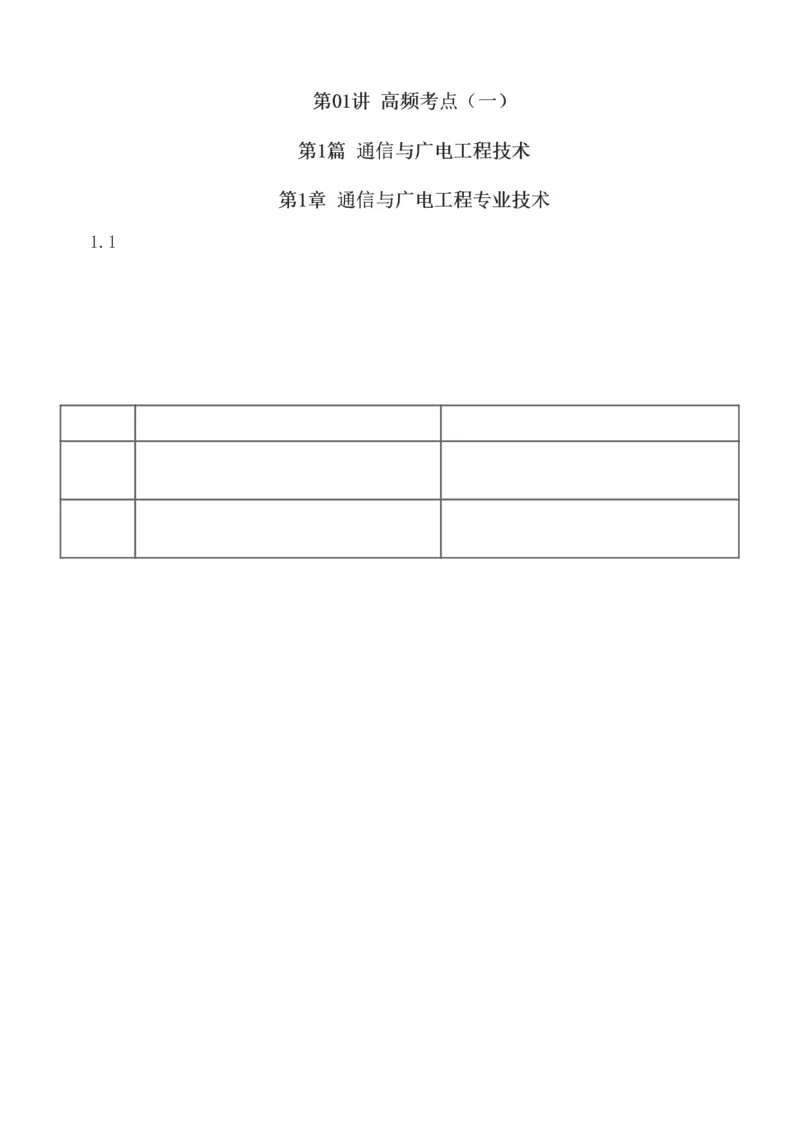 1-7_2026年一级建造师_2026年一建通信_2025年一建通信SVIP_04-冲刺串讲✿考点强化✿小灶集训_02-通信《高频考点班》杨鹏233推荐
