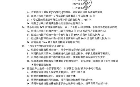 贵州省毕节市2025届高三年级高考第二次适应性考试生物_2025年3月_250313贵州省毕节市2025届高三年级高考第二次适应性考试（毕节二诊）（全科）