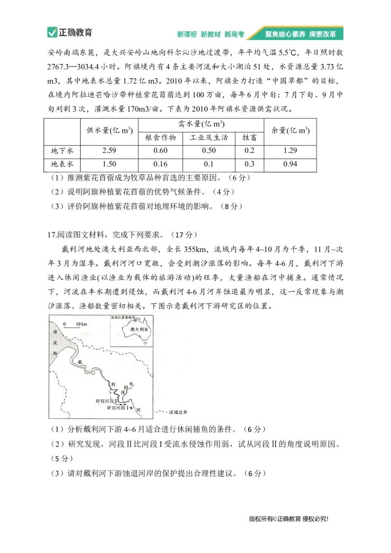 2023届新高考地理金榜猜题卷湖北专版_2023高考押题卷_正确教育金榜猜题卷_（新高考）正确教育丨金榜猜题卷_新高考地理