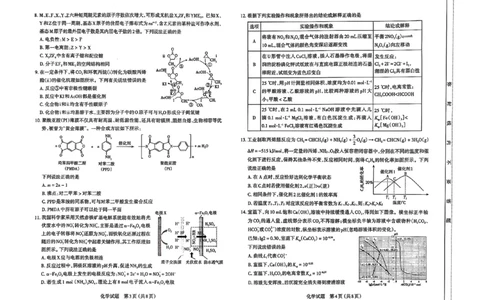 太原高三一模～化学试题_2025年3月_250328太原市2025年高三年级模拟考试（一）（全科）_太原市2025年高三年级模拟考试（一）化学