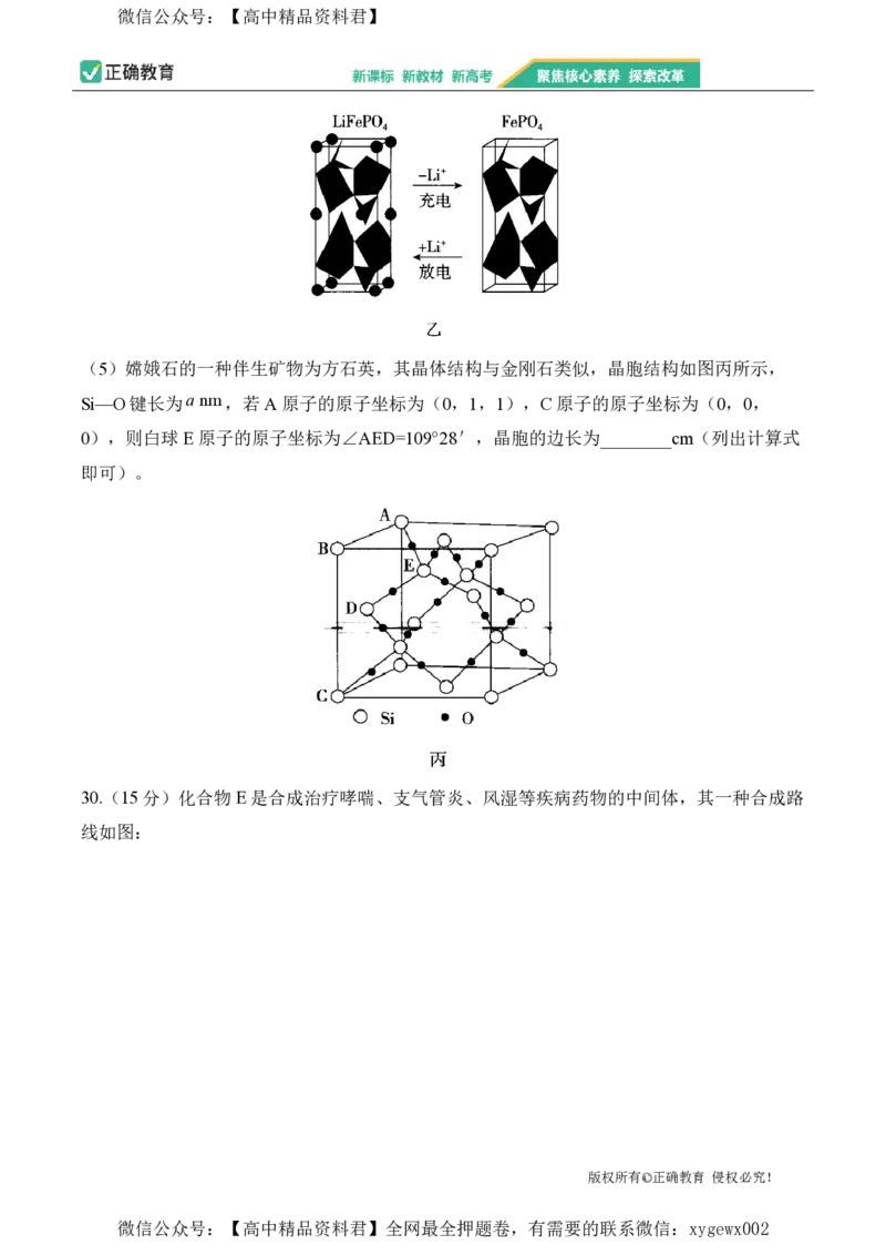 2024届明日之星高考理科综合精英模拟卷新课标卷_2024高考押题卷_72024正确教育全系列_2024明日之星全系列_（新高考）2024《明日之星&middot;高考精英模拟卷》（九科全）各一套