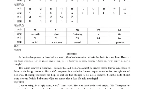 江西省南昌市2025届高三信息卷英语答案_2025年5月_250517江西省南昌市2025届高三信息卷（南昌三模）（全科）_江西省南昌市2025届高三信息卷英语