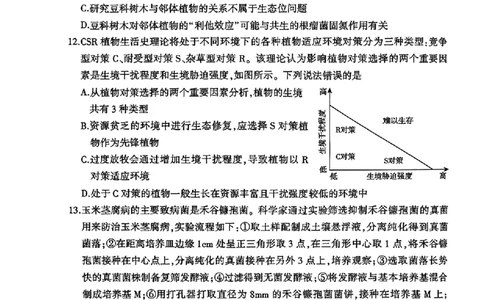 山东省九五高中协作体2025高三年级质量检测（九五联考）生物_2025年5月_250515山东省九五高中协作体2025高三年级质量检测（东营二模）（全科）