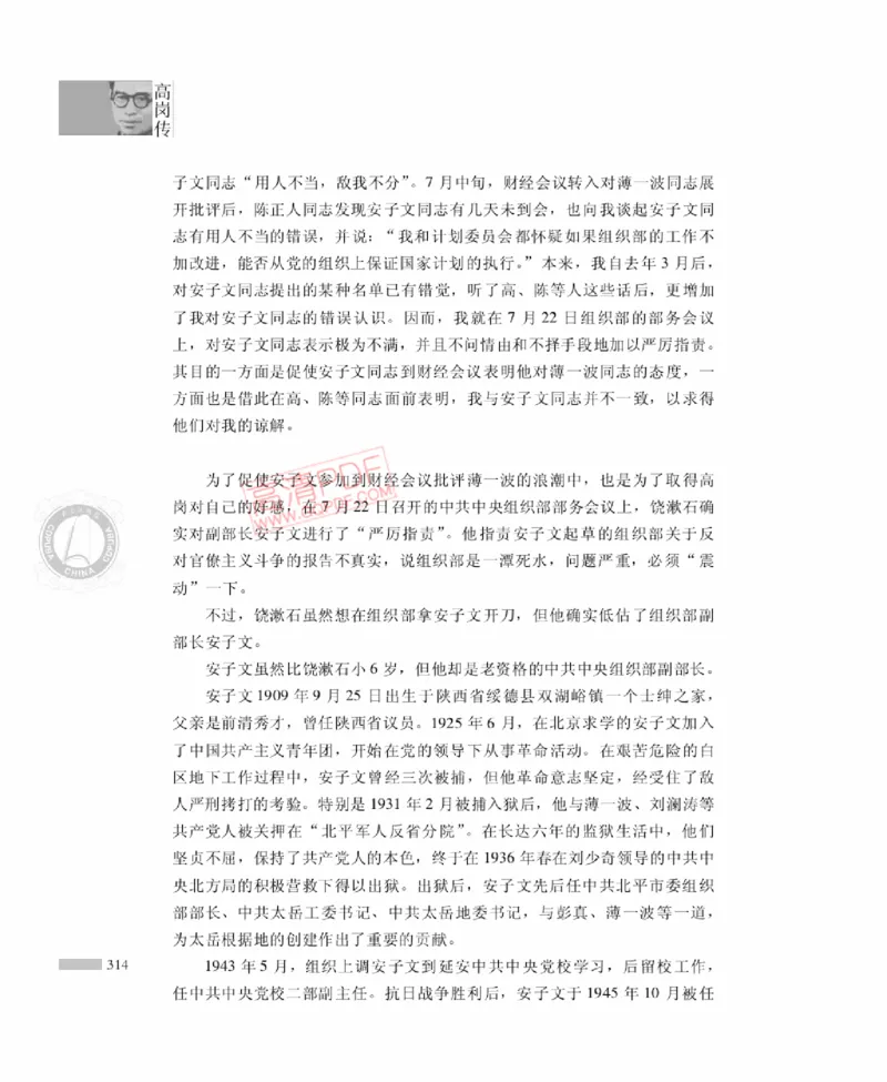 高岗传(戴茂林赵晓光)_绝版书_天涯系列_天涯神贴高阶合集_稀缺内容_领导人物传记大全