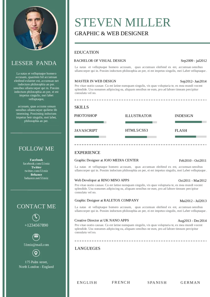 1(8)_10000+PPT模板大礼包_大学生个人简历PPT模板_英文