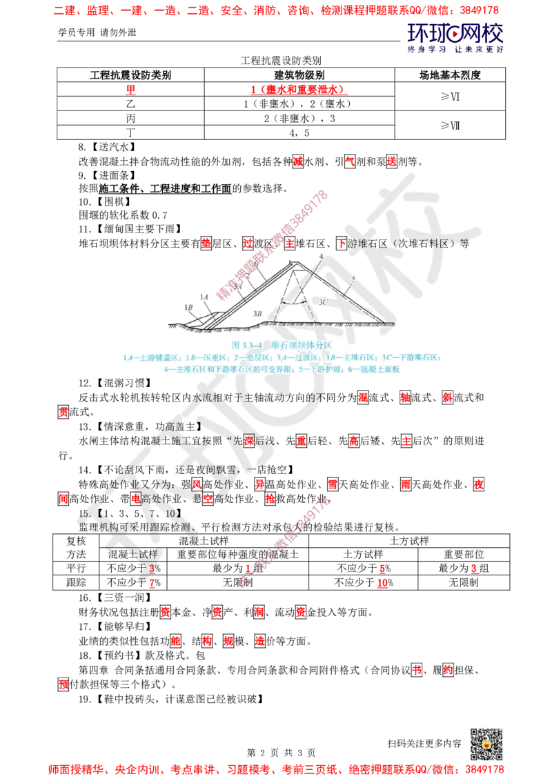 2025环球网校一级建造师《水利水电工程管理与实务》急救口诀_2026年一级建造师_2026年一建水利_2025年一建水利SVIP_01-精华文档✿电子教材✿历年真题