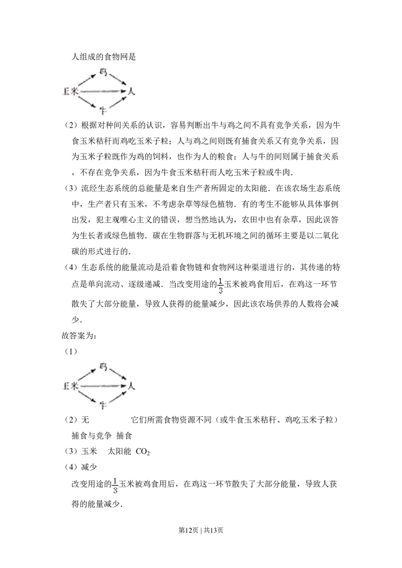 2009年高考生物试卷（全国卷Ⅰ）（解析卷）_生物历年高考真题_新&middot;PDF版2008-2025&middot;高考生物真题_生物（按年份分类）2008-2025_2009&middot;高考生物真题