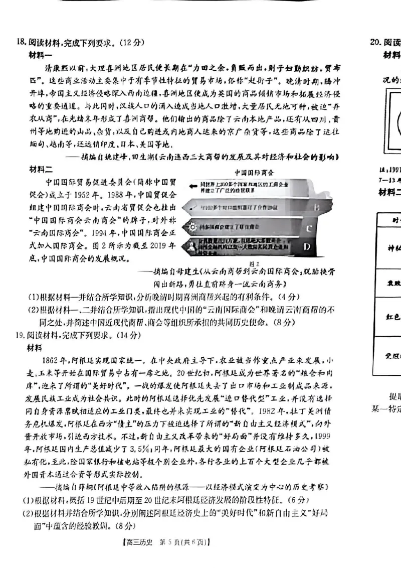 青海省金太阳2025届高三12月联考历史_2025年1月_250101青海省金太阳2025届高三12月联考（全科）