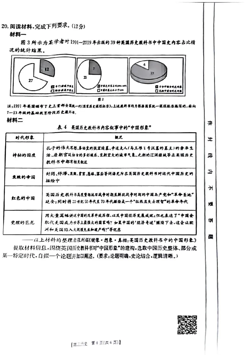 青海省金太阳2025届高三12月联考历史_2025年1月_250101青海省金太阳2025届高三12月联考（全科）