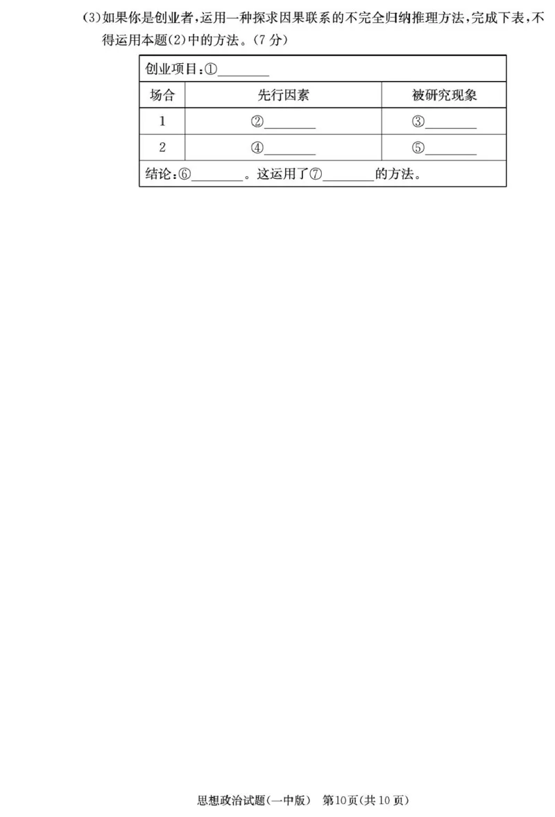 政治试卷（26月考一Y）_2025年9月_250910湖南省长沙市第一中学2025-2026学年高三上学期9月月考（一）（全科）_湖南省长沙市第一中学2025-2026学年高三上学期9月月考政治试题