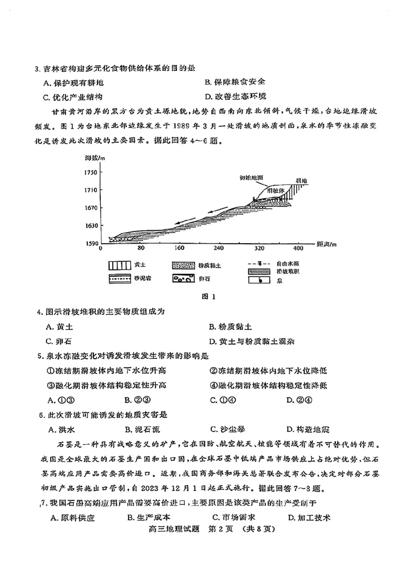 生物试卷_2025年4月_250421山东名校考试联盟2025届高三4月高考模拟考试_山东省山东名校考试联盟2025年高三4月高考模拟考试生物