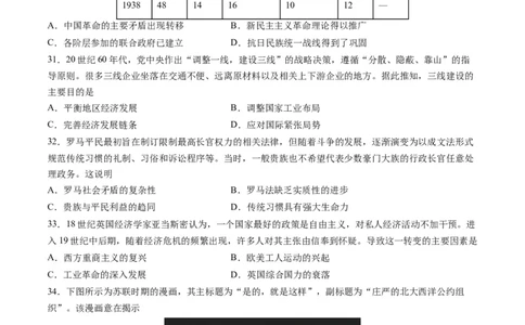 2023年高考考前押题密卷（全国乙卷）（考试版）_2023高考押题卷_学易金卷-2023学科网押题卷（各科各版本）_2023学科网押题卷-学易金卷-历史