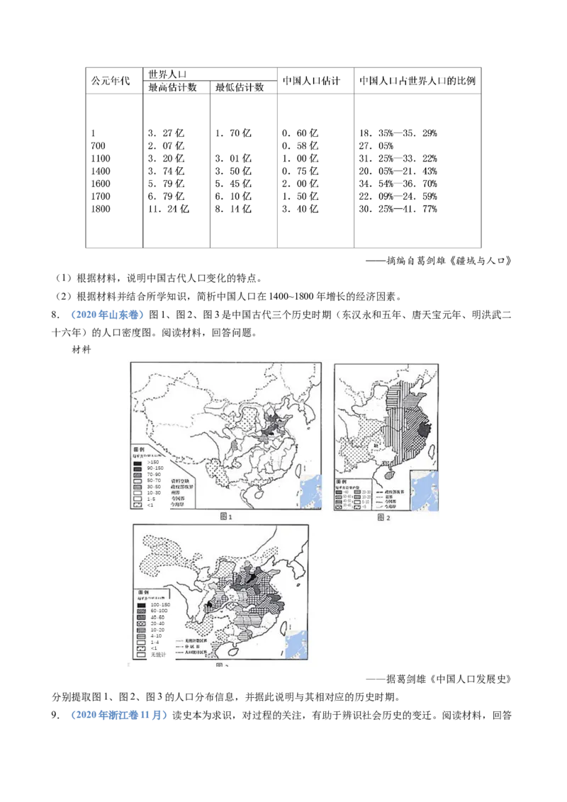 专题04明清中国版图的奠定与面临的挑战（学生卷）_近10年高考真题汇编（必刷）_十年（2014-2024）高考历史真题分项汇编（全国通用）