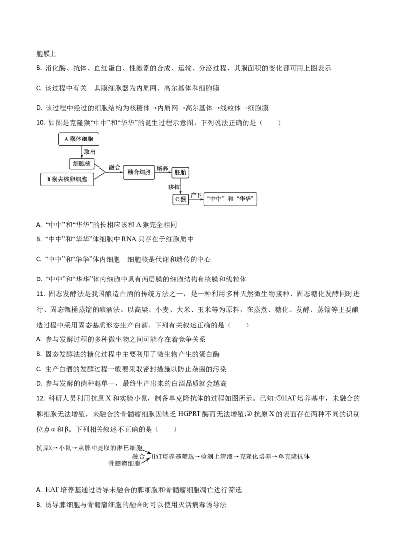 吉林省梅河口市第五中学2026届高三上学期开学考试生物Word版含答案_2025年9月_250912吉林省梅河口市第五中学2026届高三上学期开学考试（全科）