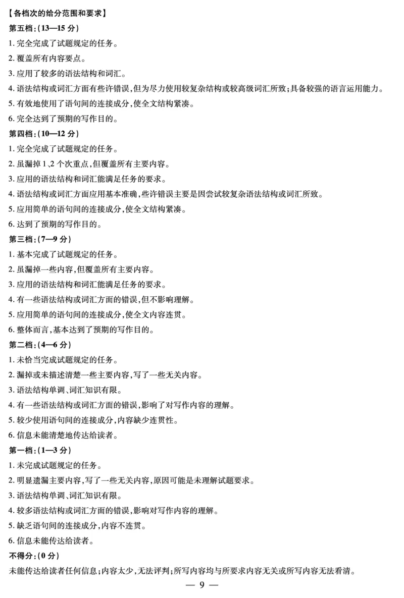 英语高三年级第一次监测答案_2025年9月_250907天一&云数(金榜智胜)大联考四川省2025-2026学年高三年级第一次监测（全科）