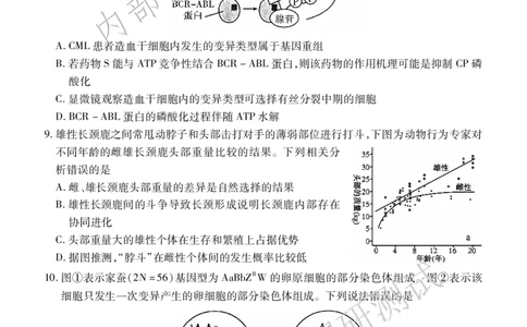 高三生物_2025年1月_2501162025运城市高三第一学期期末调研测试（全科）_生物