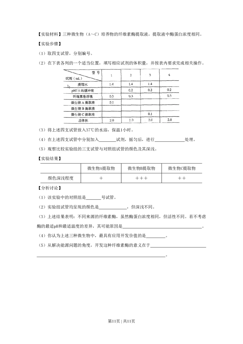 2008年高考生物试卷（上海）（空白卷）_生物历年高考真题_新&middot;PDF版2008-2025&middot;高考生物真题_生物（按年份分类）2008-2025_2008&middot;高考生物真题