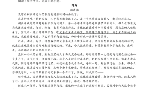 湖北省荆州市沙市中学2025-2026学年高三上学期8月月考语文试题_2025年8月_250815湖北省荆州市沙市中学2025-2026学年高三上学期8月月考