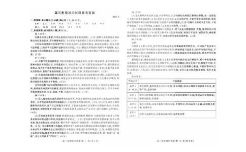 潍坊三模政治答案_2025年5月_250527山东省潍坊三模2025届高考模拟考试（全科）_2025届山东省潍坊市高三下学期三模政治