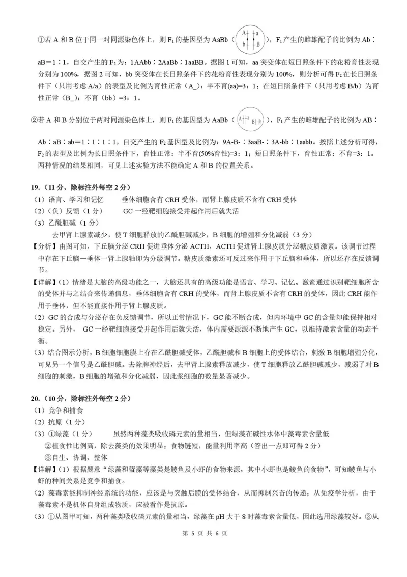 广西示范性高中2026届高三上学期9月联合调研测试生物试卷（含解析）_2025年9月_250928考阅评广西示范性高中2025-2026学年高三上学期9月联合调研测试（全科）
