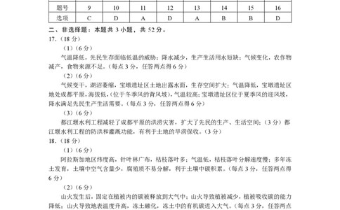 安徽省合肥市2025届高三第二次教学质量检测地理试题（含答案）_2025年3月_250326安徽省合肥市2025届高三第二次教学质量检测（全科）