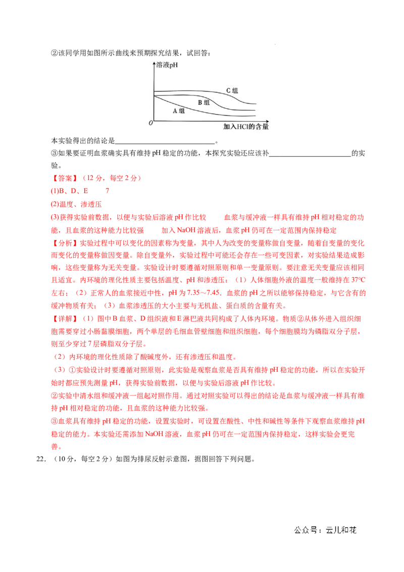 高二生物期中模拟卷02（全解全析）（新高考通用）(1)_1多考区联考_1014高二期中模拟卷（新高考通用）黄金卷：2024-2025学年高二上学期期中模拟考试